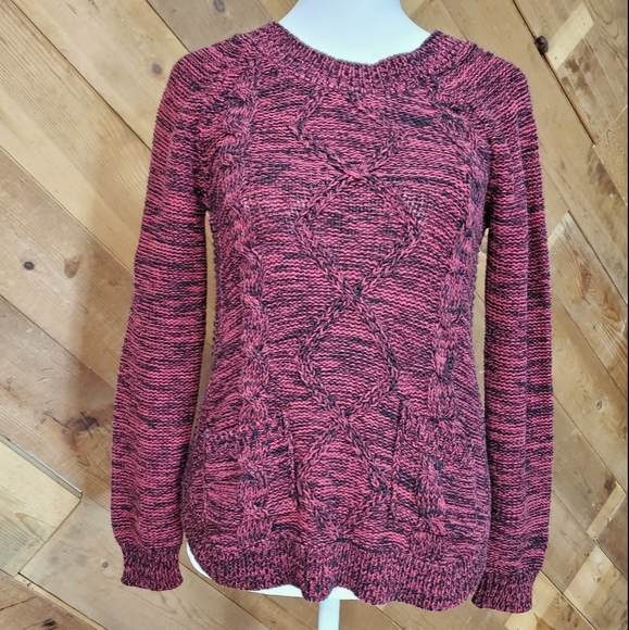 Maurices Knit Sweater with Front Pockets Red - Picture 2 of 12